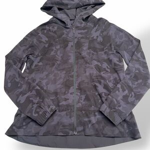lululemon athletica Gray Camo Full-Zip Hoodie